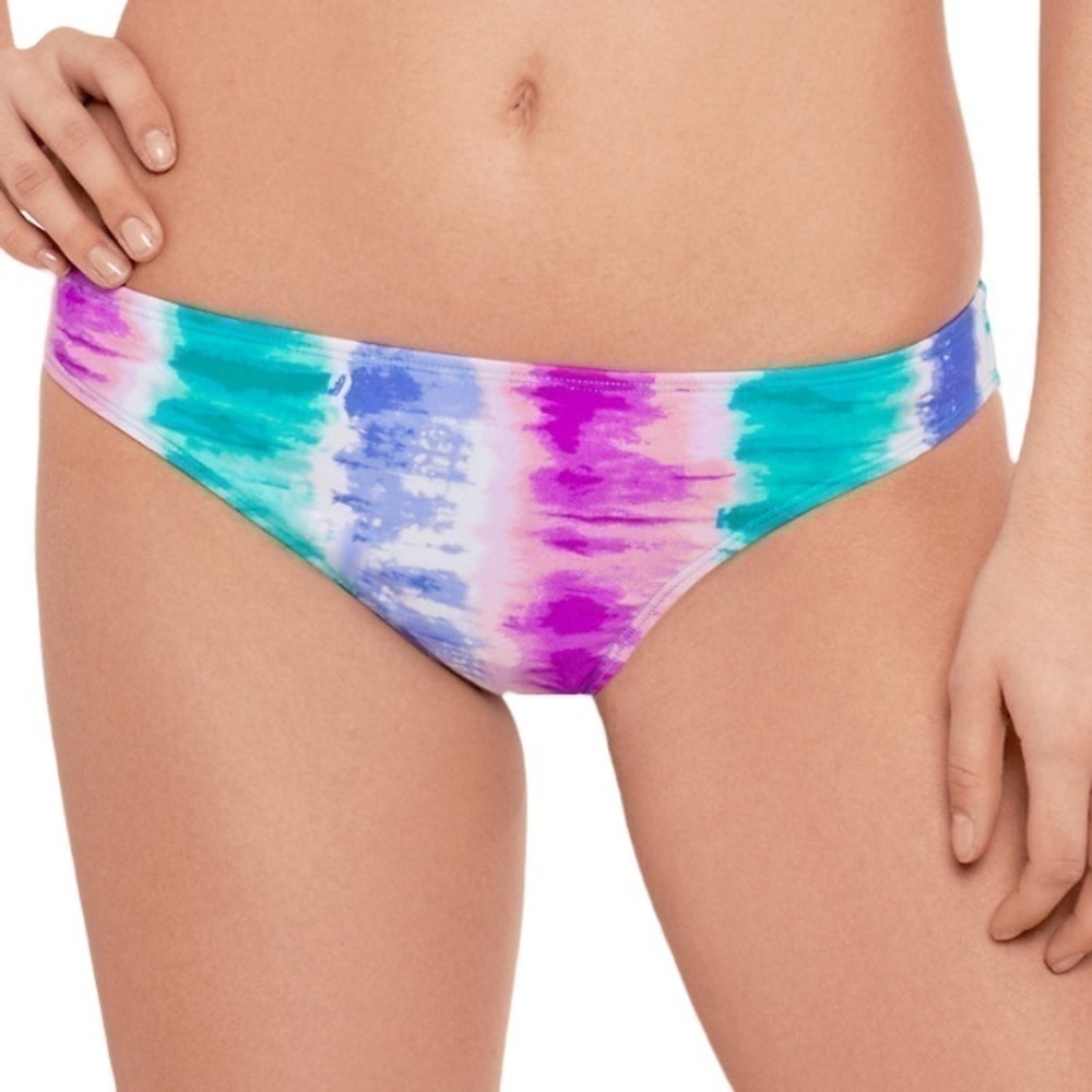 SO Junior's Ruche Back Hipster Swim Bottom Tie-Dye Multiple Sizes